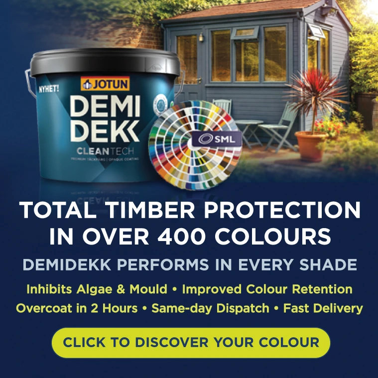 DemiDekk Cleantech Timber Protection in over 400 colours
