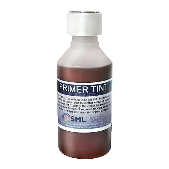 SML Primer Tint is used to differentiate between coats of primer, by applying a small amount of this red tint