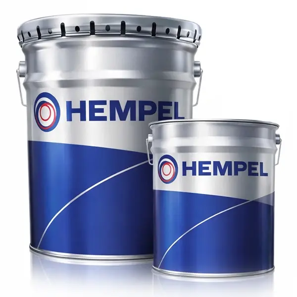 Base and curing agent tins of Hempadur Mastic 45880