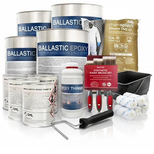 75ft Canal Boat 2-Pack Epoxy Hull Blacking Kit