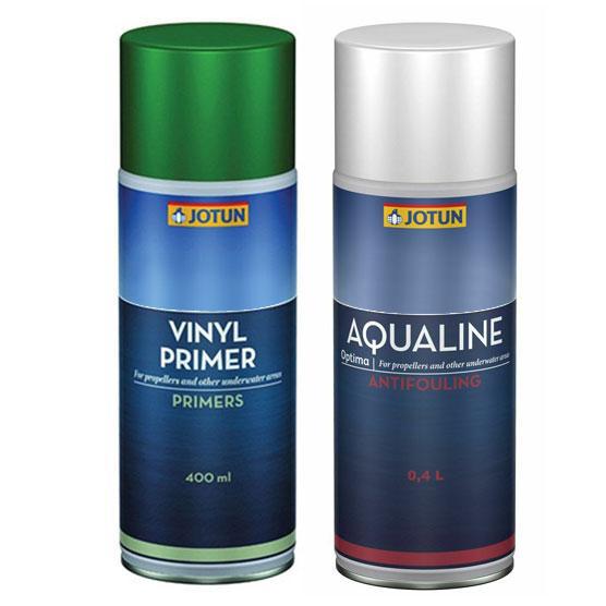 Spray can kit of Aqualine Vinyl Primer